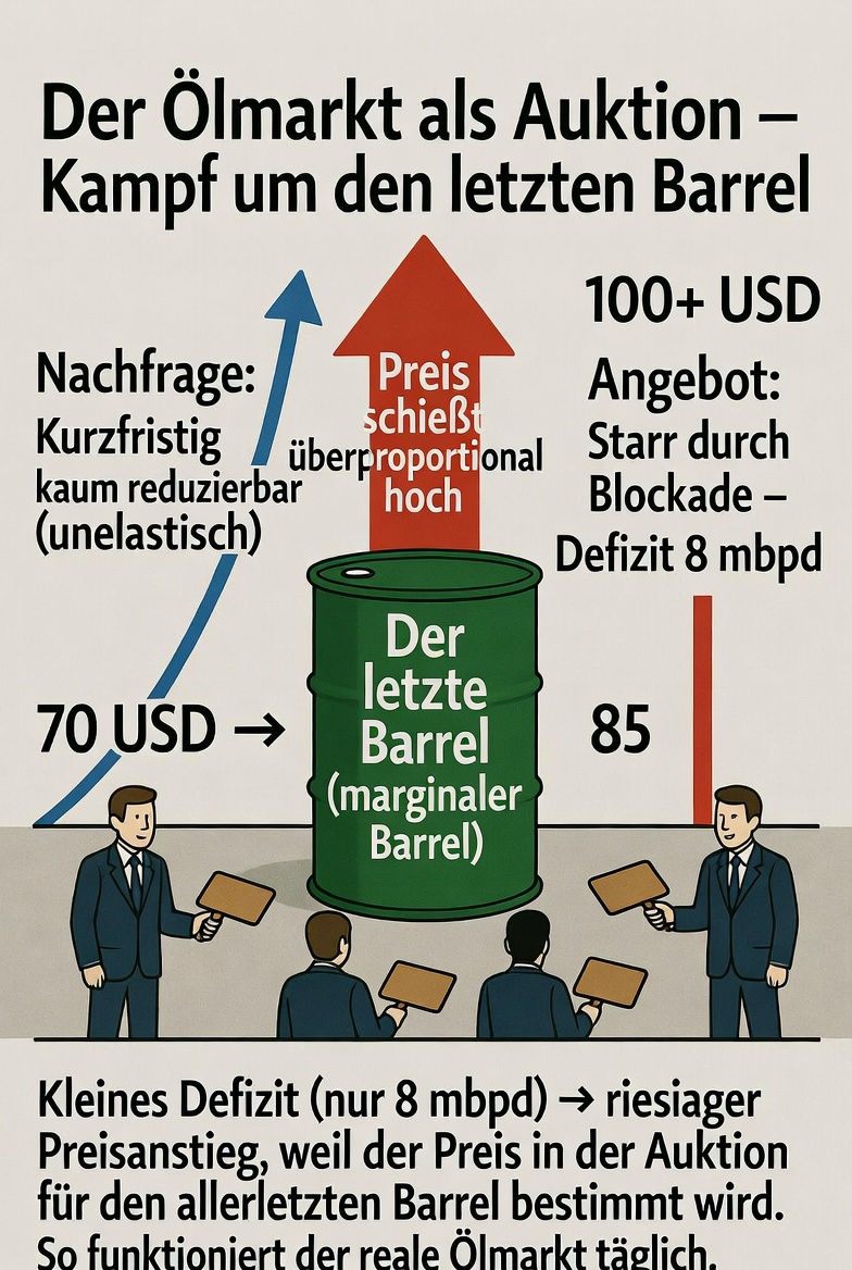 Der Ölmarkt als Auktion – Kampf um den letzten Barrel